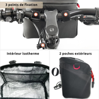 Sacoche guidon isotherme
