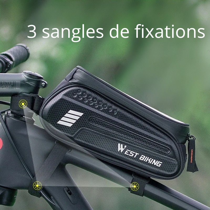 Sacoche cadre vélo téléphone