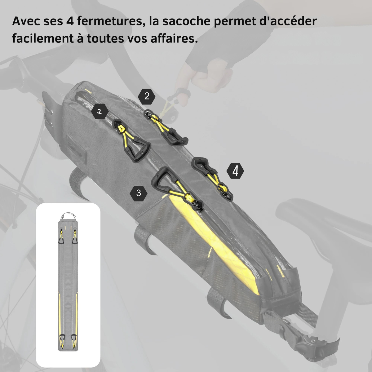 Sacoche cadre vélo imperméable