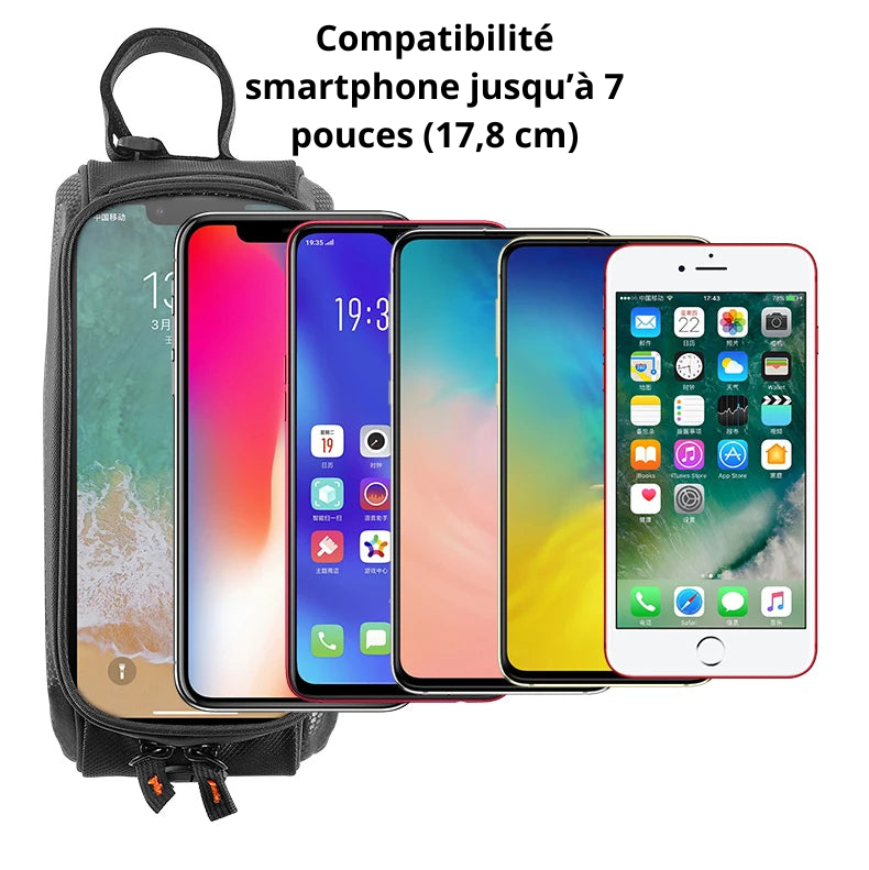Sacoche cadre vélo téléphone