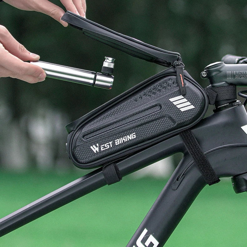 Sacoche cadre vélo téléphone