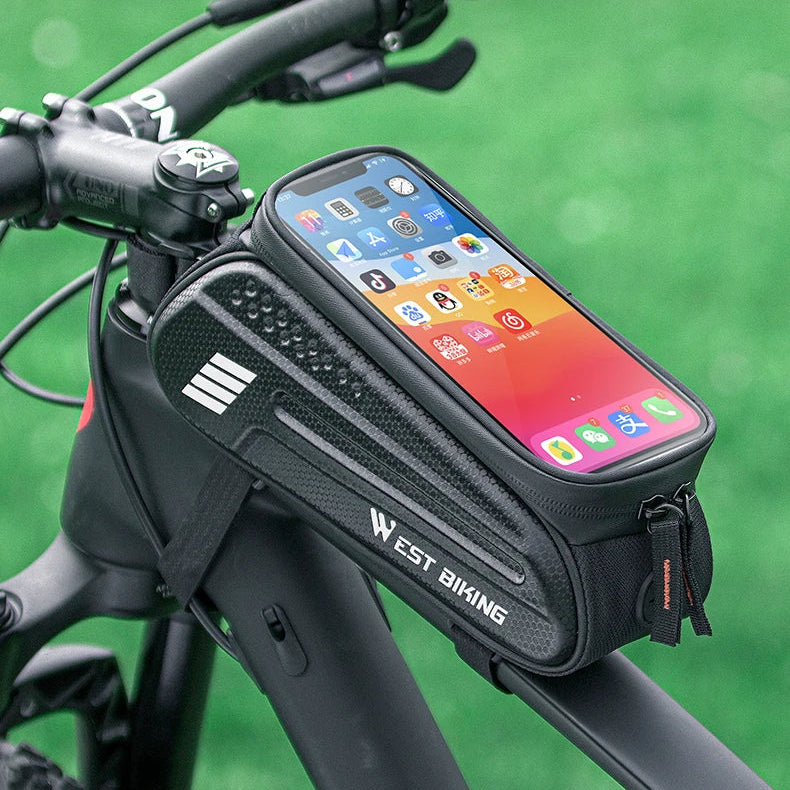 Sacoche cadre vélo téléphone