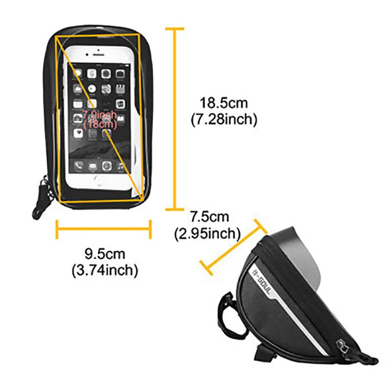 Sacoche guidon vélo téléphone