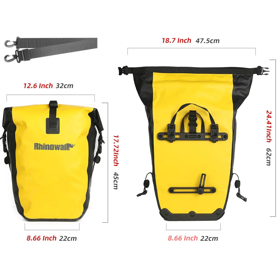Sacoche vélo étanche porte-bagages