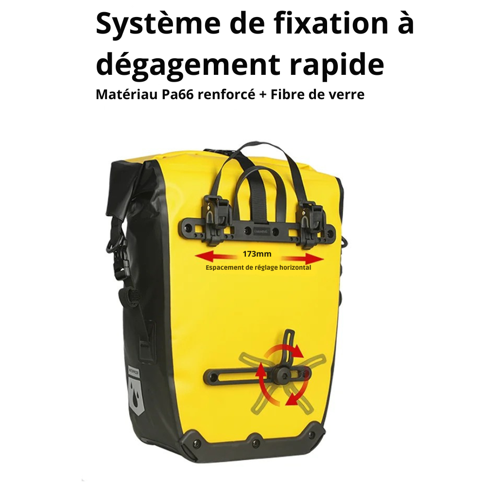 Sacoche vélo étanche porte-bagages